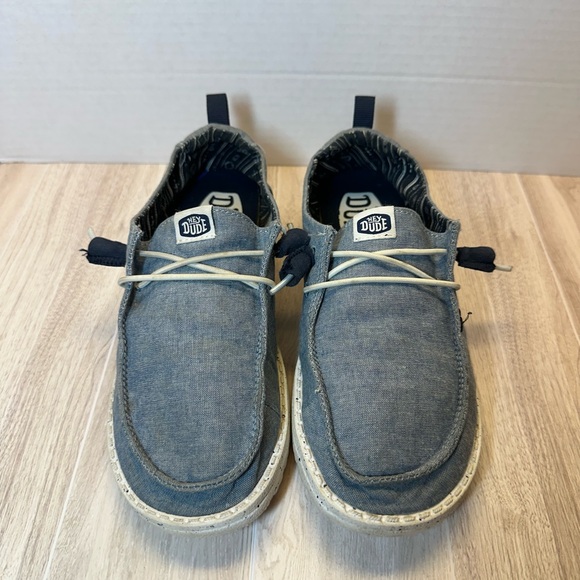 Hey Dude Shoes - Hey Dude Women's Denim Blue Slip-On Sneakers